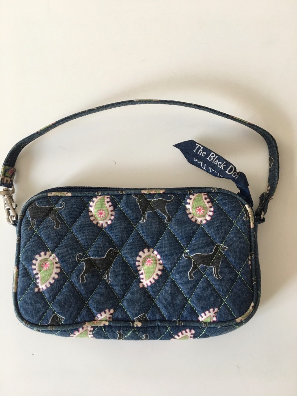 The Black Dog Brand Blue Quilted Purse